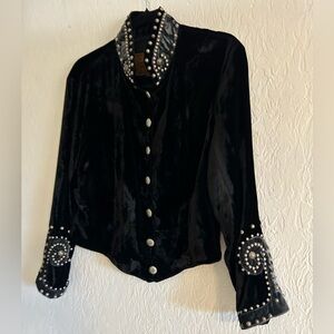 Double D Ranch velvet studded jacket